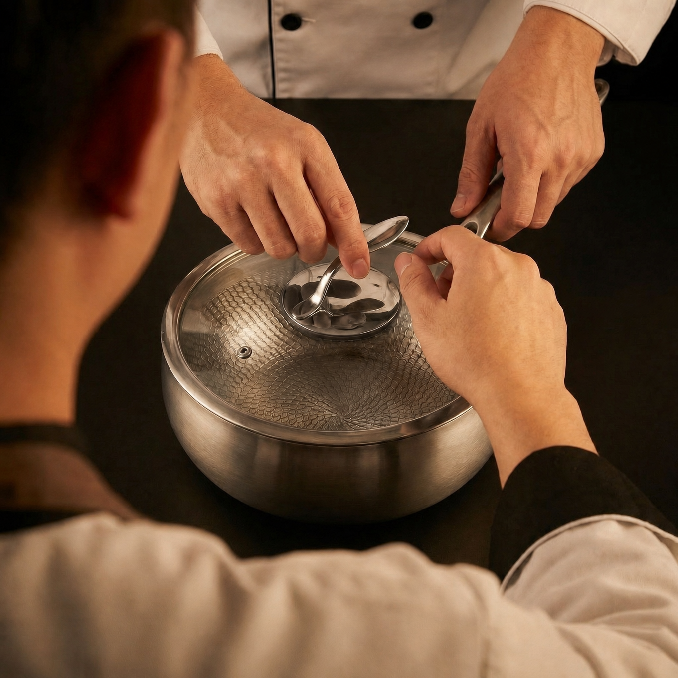 Hammered Titanium Saute Pan