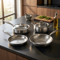 Titanium Essentials Kitchen Set with Two Lids