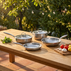 Titanium Essentials Kitchen Set with Two Lids