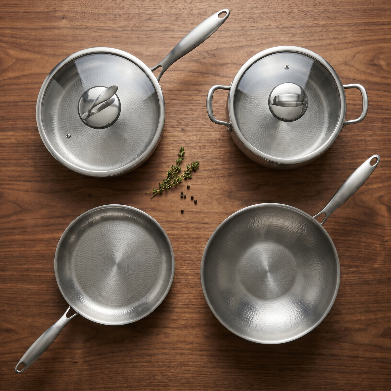 Titanium Essentials Kitchen Set with Two Lids