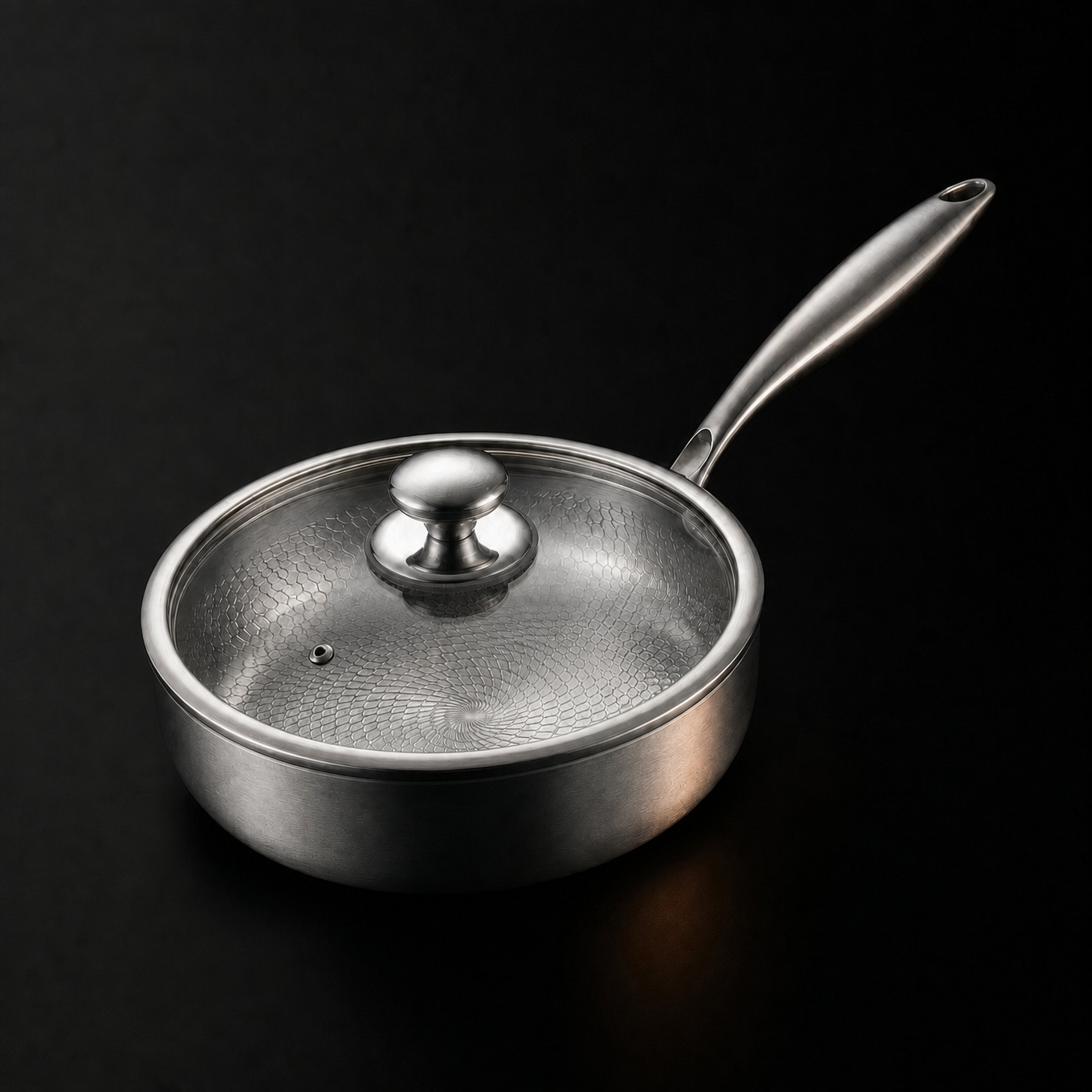 Titanium Pot and Pan Set with Two Lids