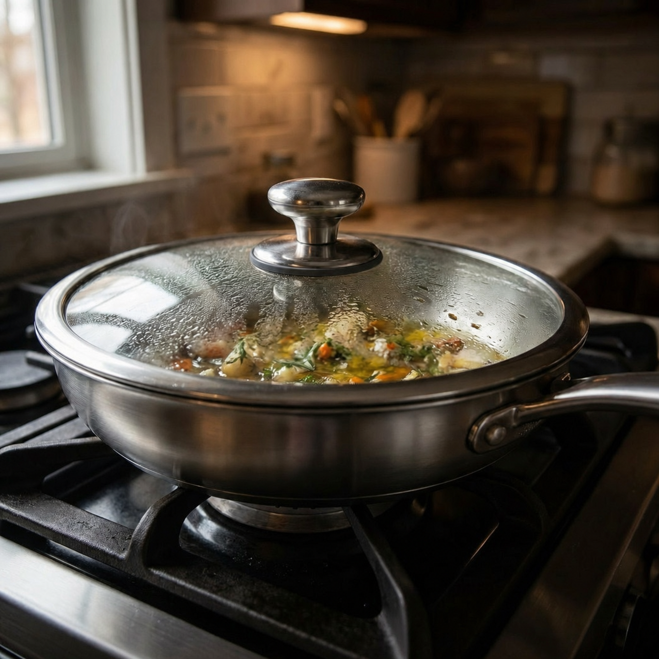 Titanium Family Set, Four Pans with Utensils