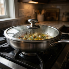 Titanium Family Set, Four Pans with Utensils