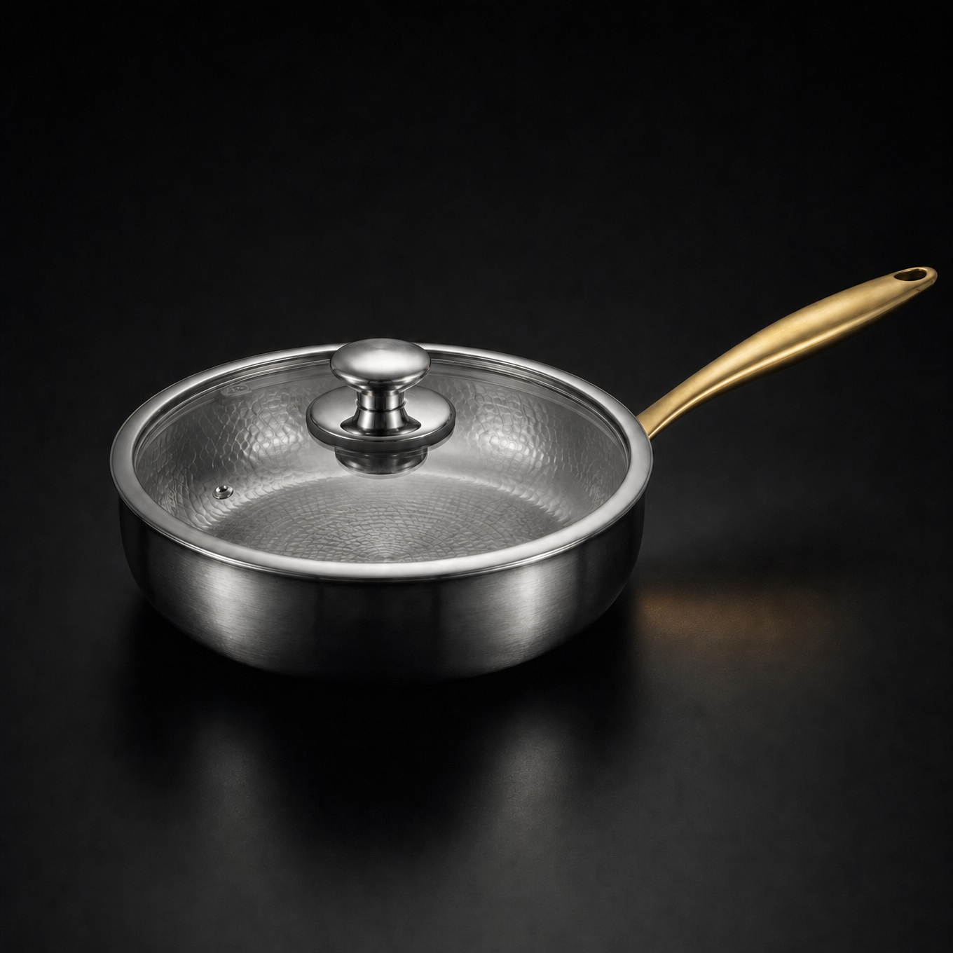 Hand Hammered High Wall Titanium Pan, Limited Edition