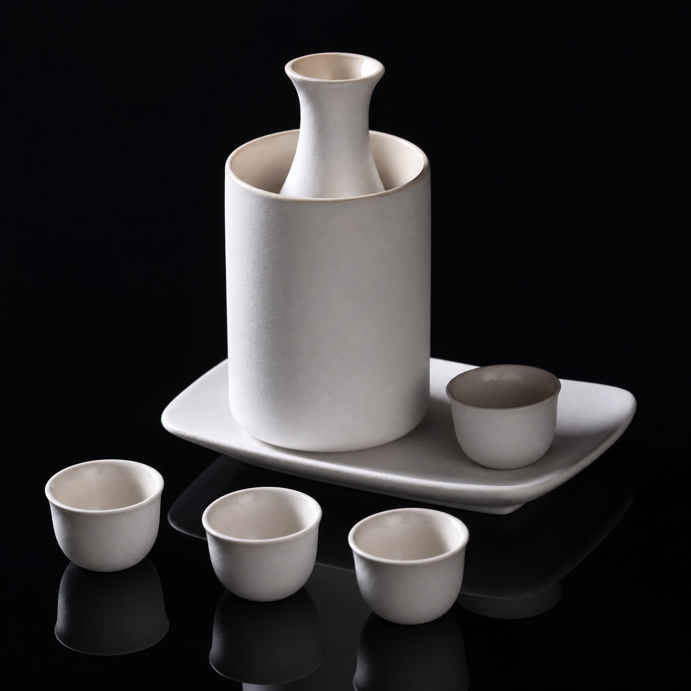 Ceramic Sake Set with Warmer