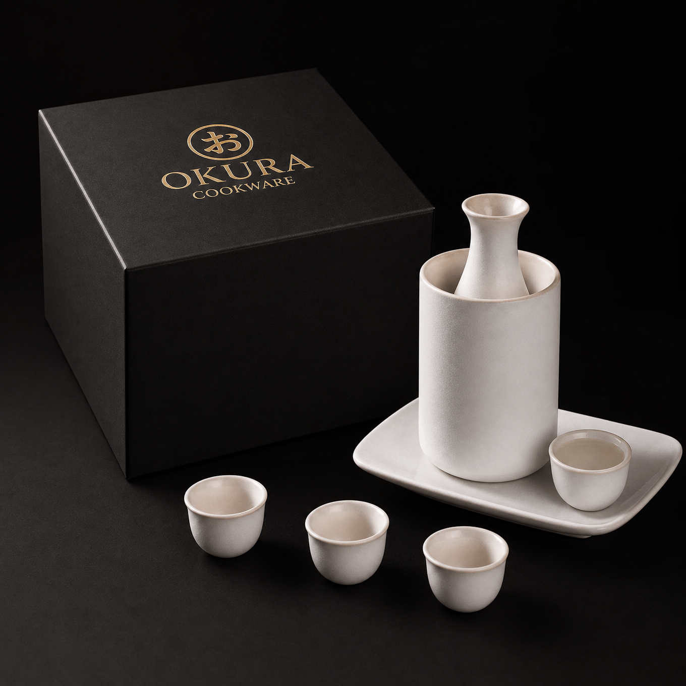 Ceramic Sake Set with Warmer