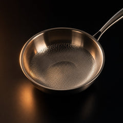 Hammered Titanium Wok, Flat Base