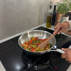 Hammered Titanium Wok, Flat Base
