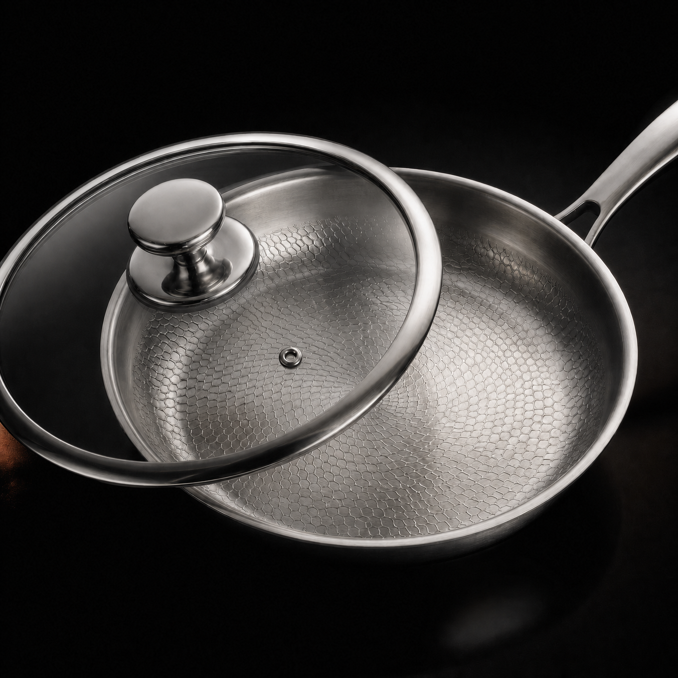 Titanium Cook and Prep Set, Five Pans with Cutting Board