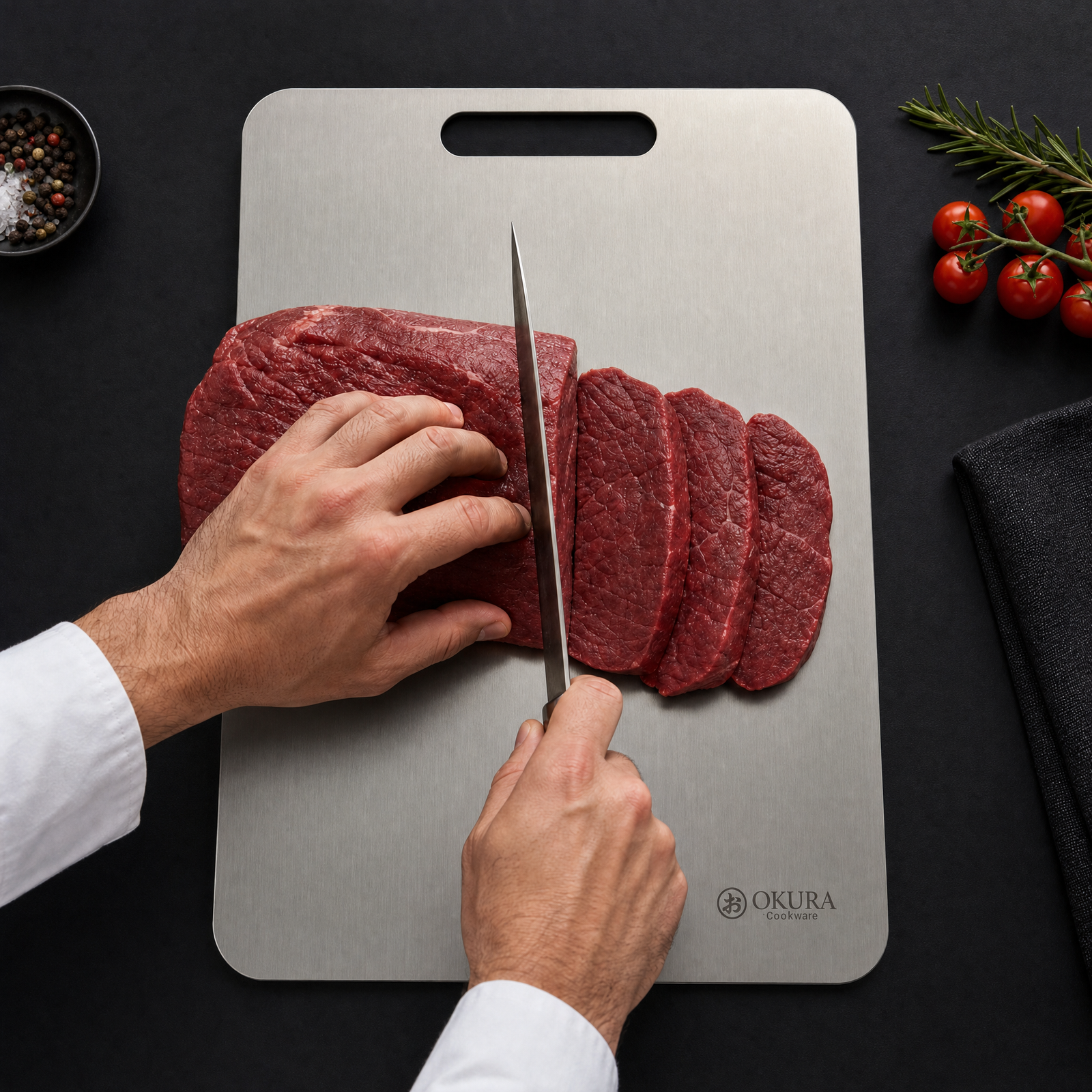 Solid Titanium Cutting Board