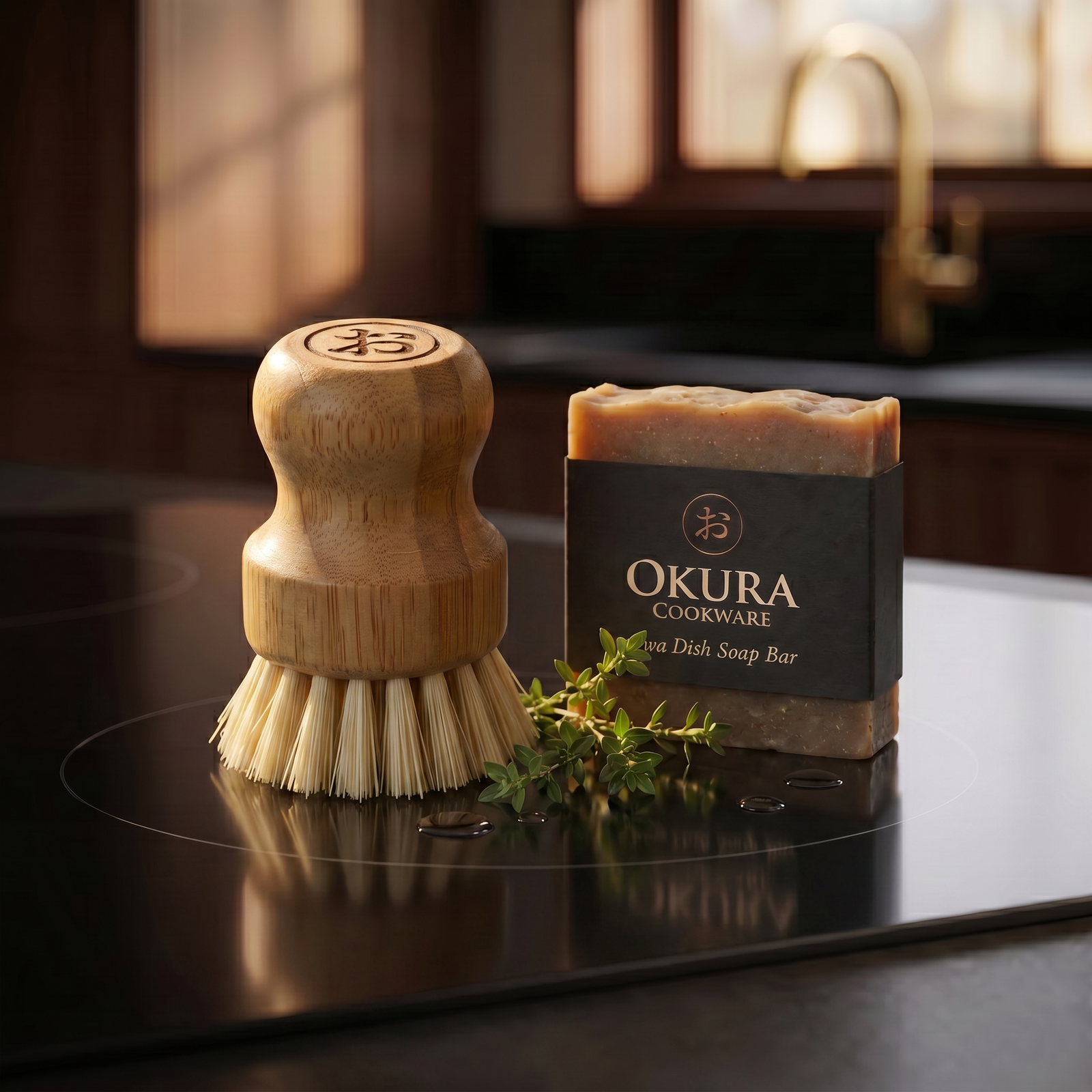 Bamboo Dish Brush, Free Gift