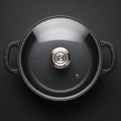 Cast Iron Casserole with Glass Lid