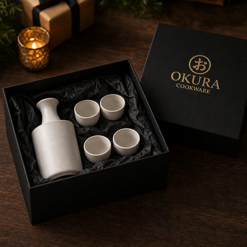 Ceramic Sake Set with Warmer
