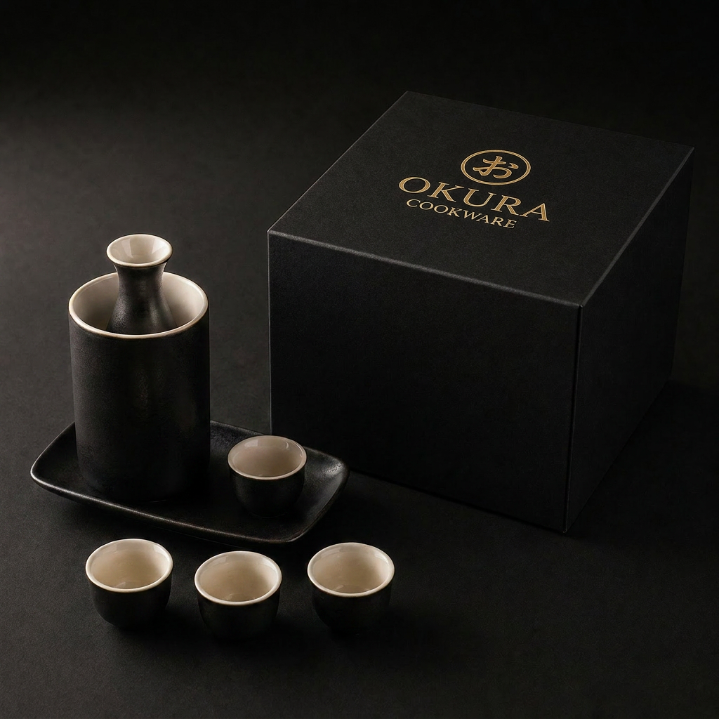 Ceramic Sake Set with Warmer