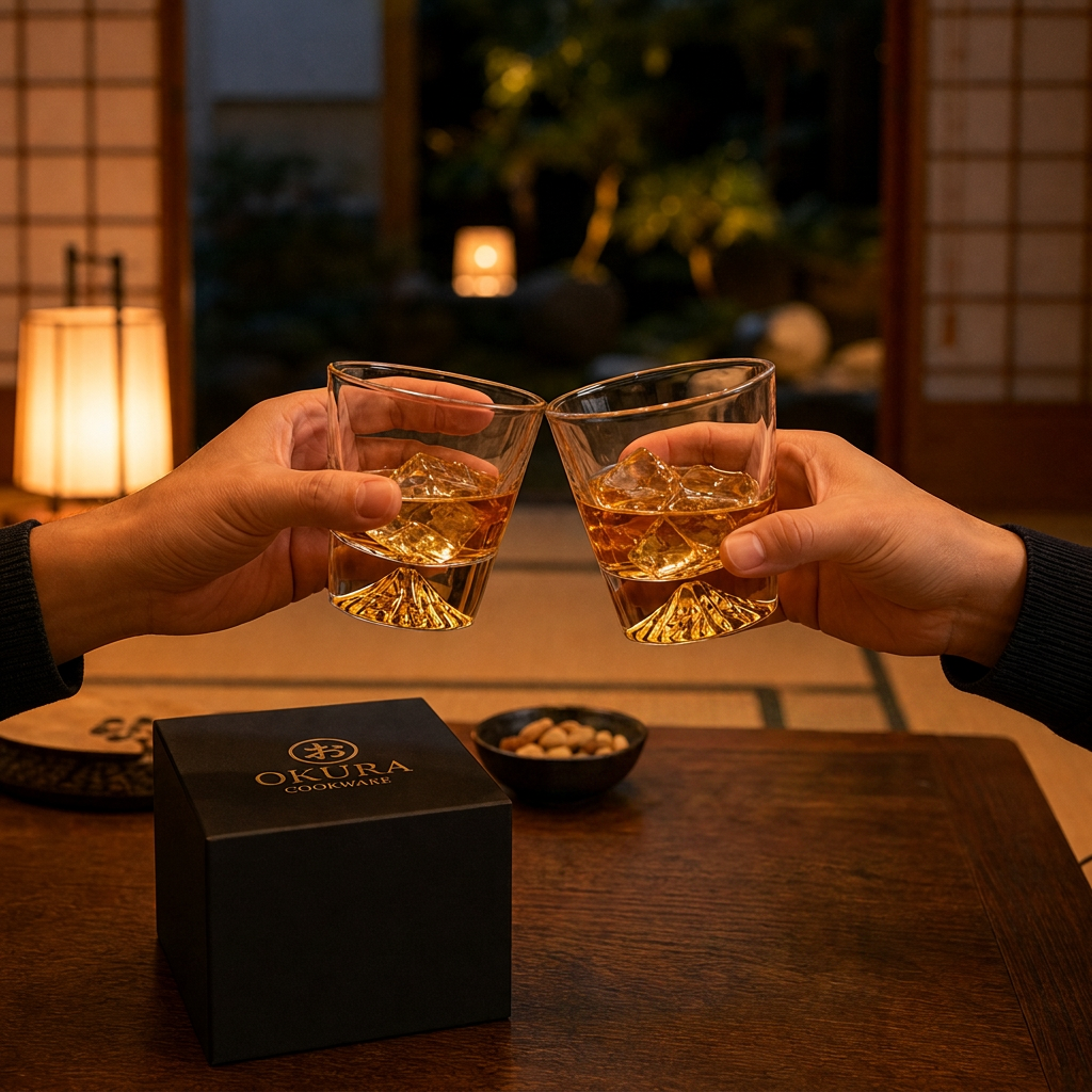 Mountain Peak Whisky Glass, Single or Pair