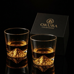 Mountain Peak Whisky Glass, Single or Pair