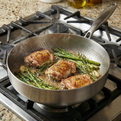 Hand Hammered High Wall Titanium Pan